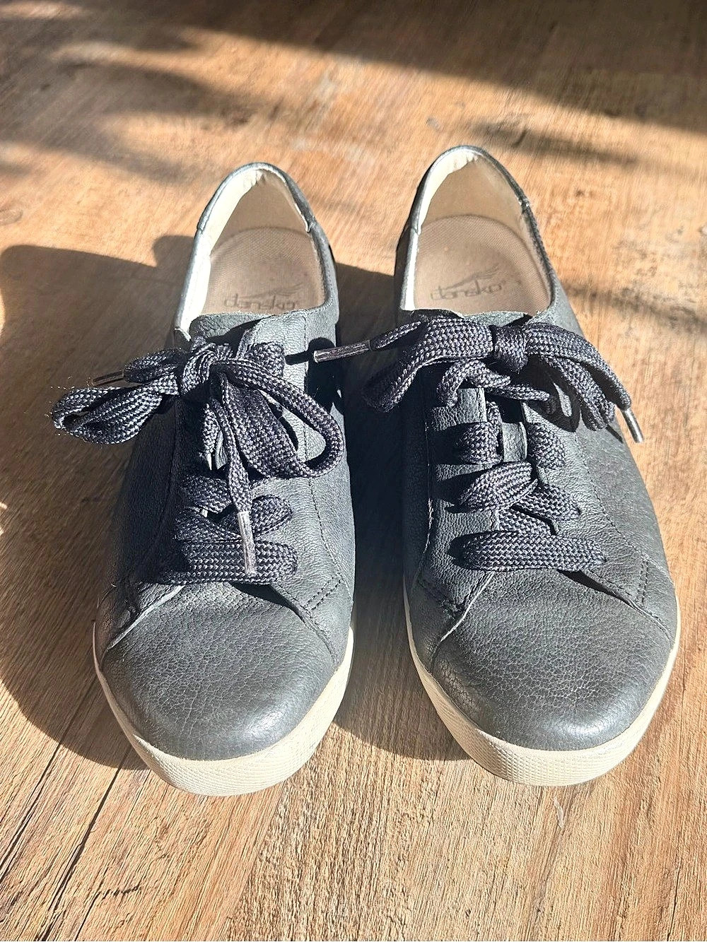 Dansko Orli Nappa black Leather lace up Sneakers EU 39 / 8.5-9
